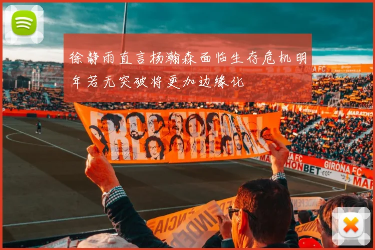 徐静雨直言杨瀚森面临生存危机明年若无突破将更加边缘化
